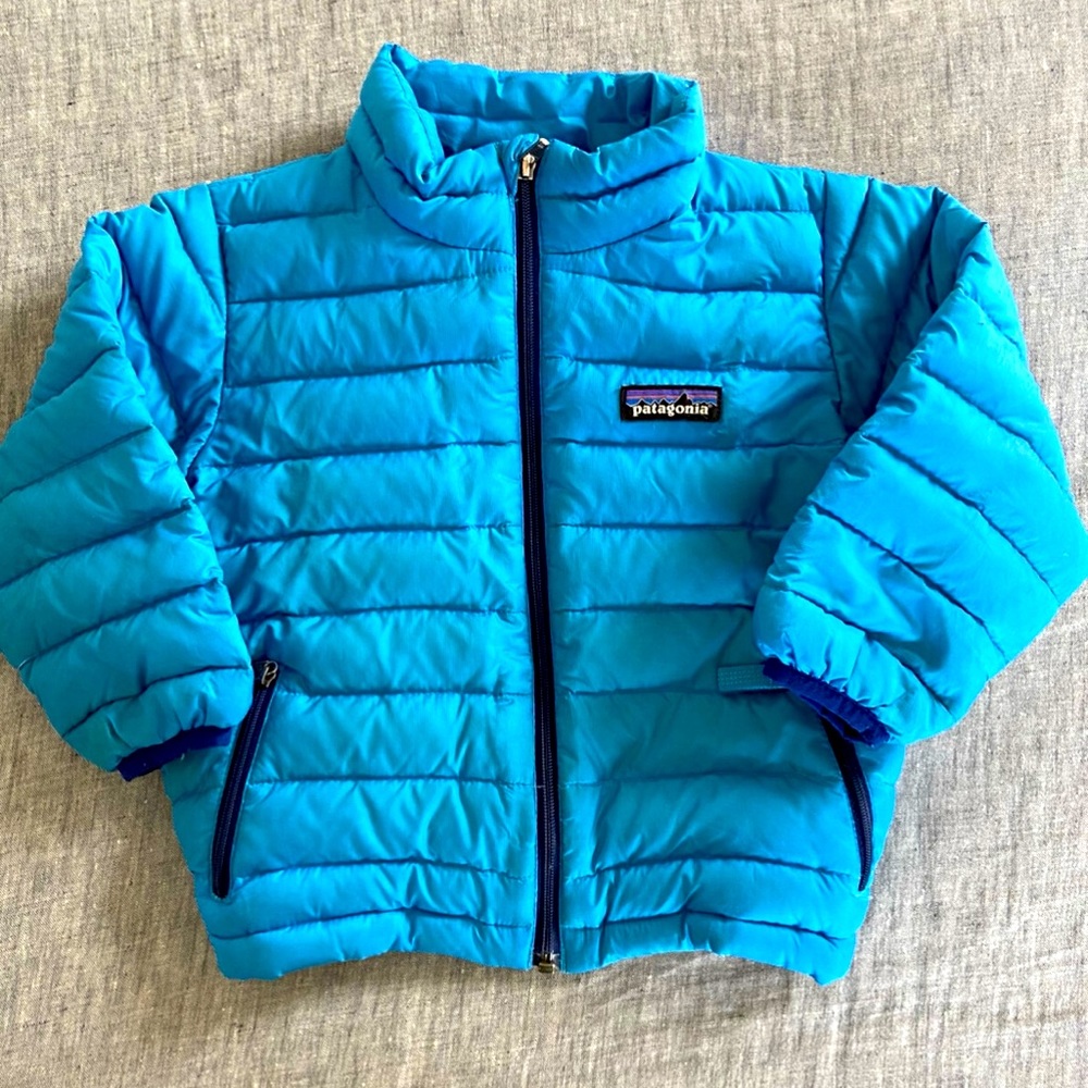 PATAGONIA Blue Jacket Toddler Boy Size 12-18 Months LIKE New